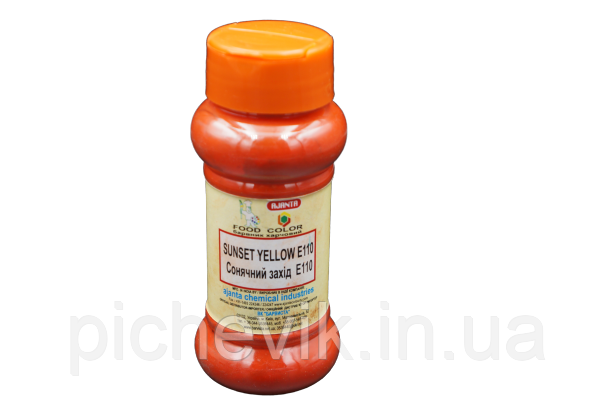 Барвник жовтогарячий: Сонячний захід-Sunset Yellow (Е-110) (Індія).Вага:100г., фото 1