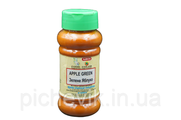 Барвник зелений: зелене яблуко  (Індія) ТМ «AJANTA».Вага: 100 г