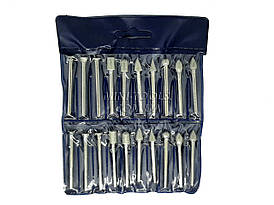 Набір алмазних борфрез 20 шт. Хвостовик 3 мм