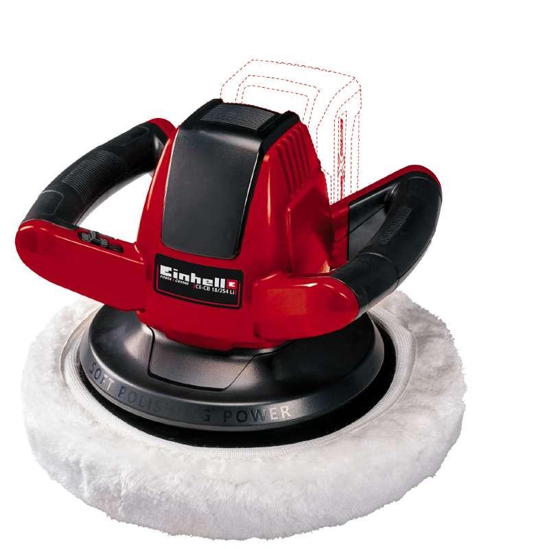 Акумуляторна полірувальна машина 18В 254мм Einhell X-Change CE-CB 18/254 Li Solo Тушка, фото 1