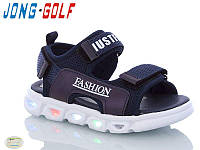 Детские сандалии Led cо светящейся подошвой для мальчиков Jong Golf 30019 размеры 26