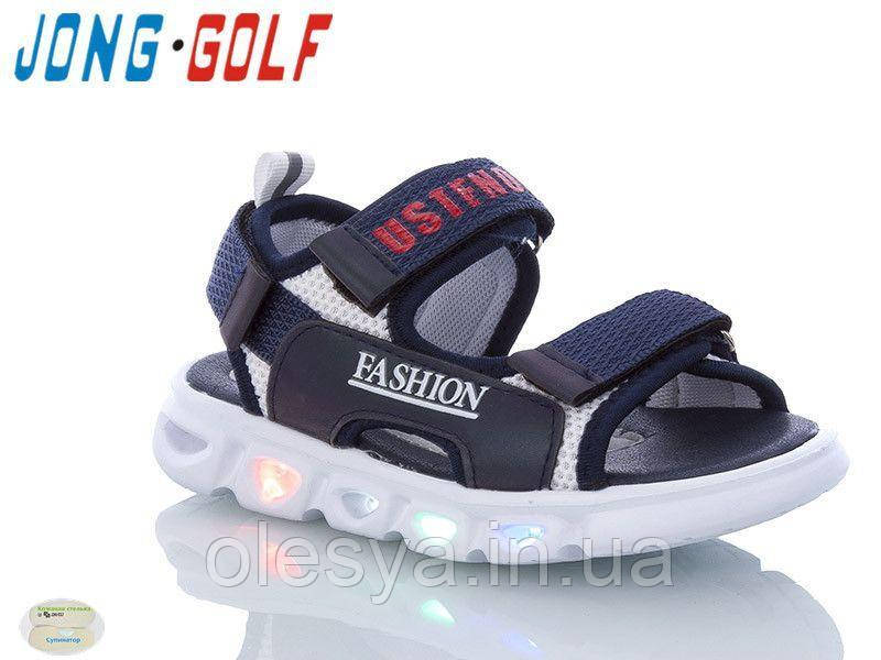 Дитячі босоніжки Led зі світною підошвою для хлопчиків бренда Jong Golf 30019 розмір 28, фото 1