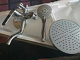 Душова система зі змішувачем для ванни душу з верхнім тропічним душем Haiba VITO 003-J (HB0823), фото 4