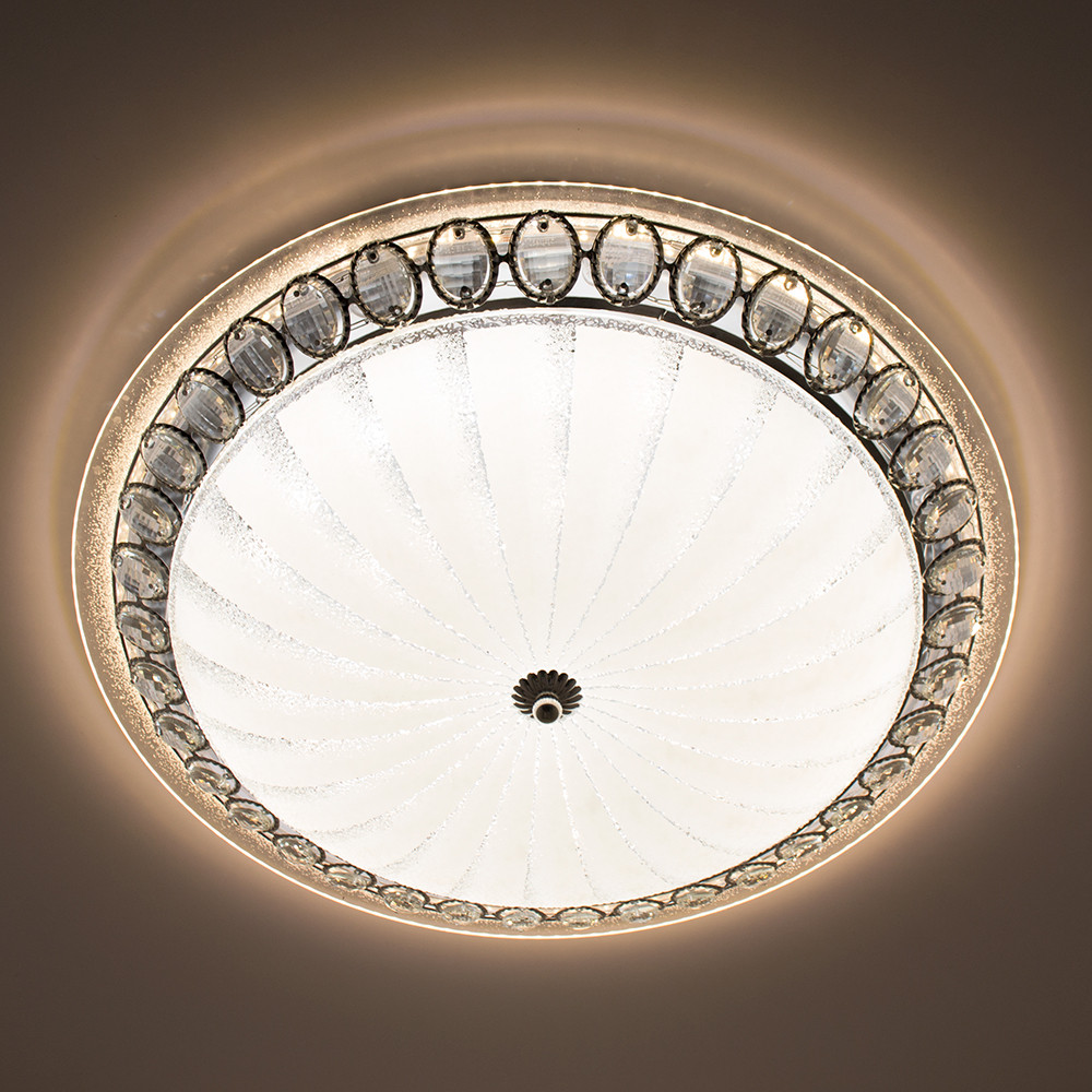 LUMINARIA CASABLANCA CHROME 72W R 515 ON/OFF WHITE 220 IP20 Стельовий світлодіодний світильник