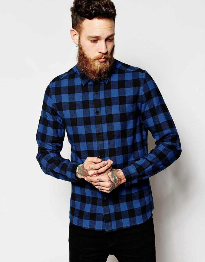 Чоловіча сорочка Terranova - Alaska Flannel Check Shirt Blue (чоловіча сорочка)