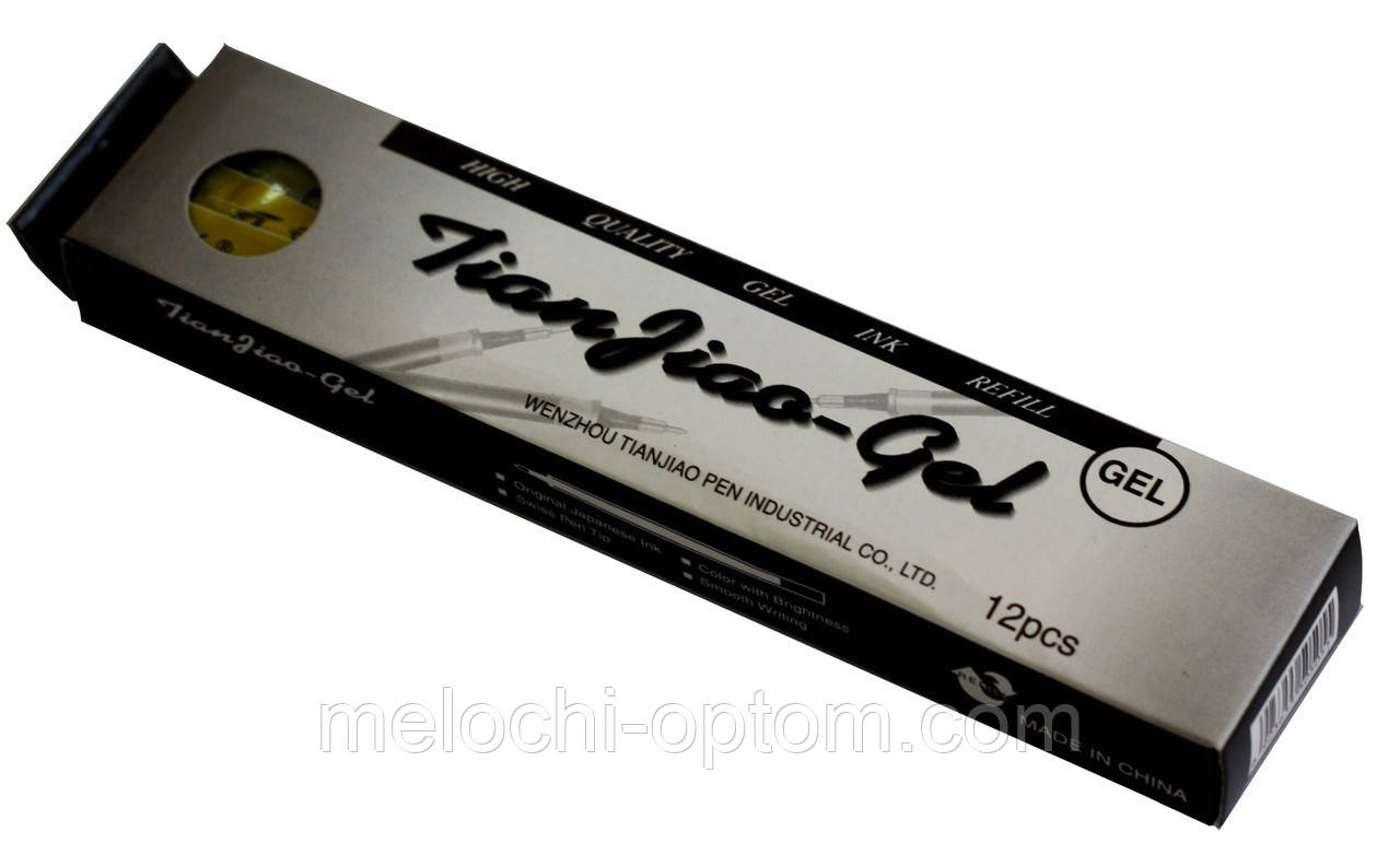 Стрижні гелеві "TianJiao-Gel" (12шт/уп) чорні, фото 1