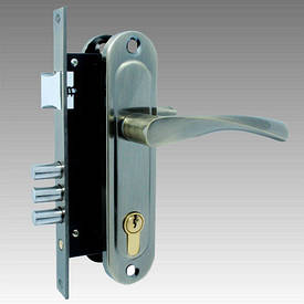 KEDR Замок врізний із ручками 1523-M60-AB