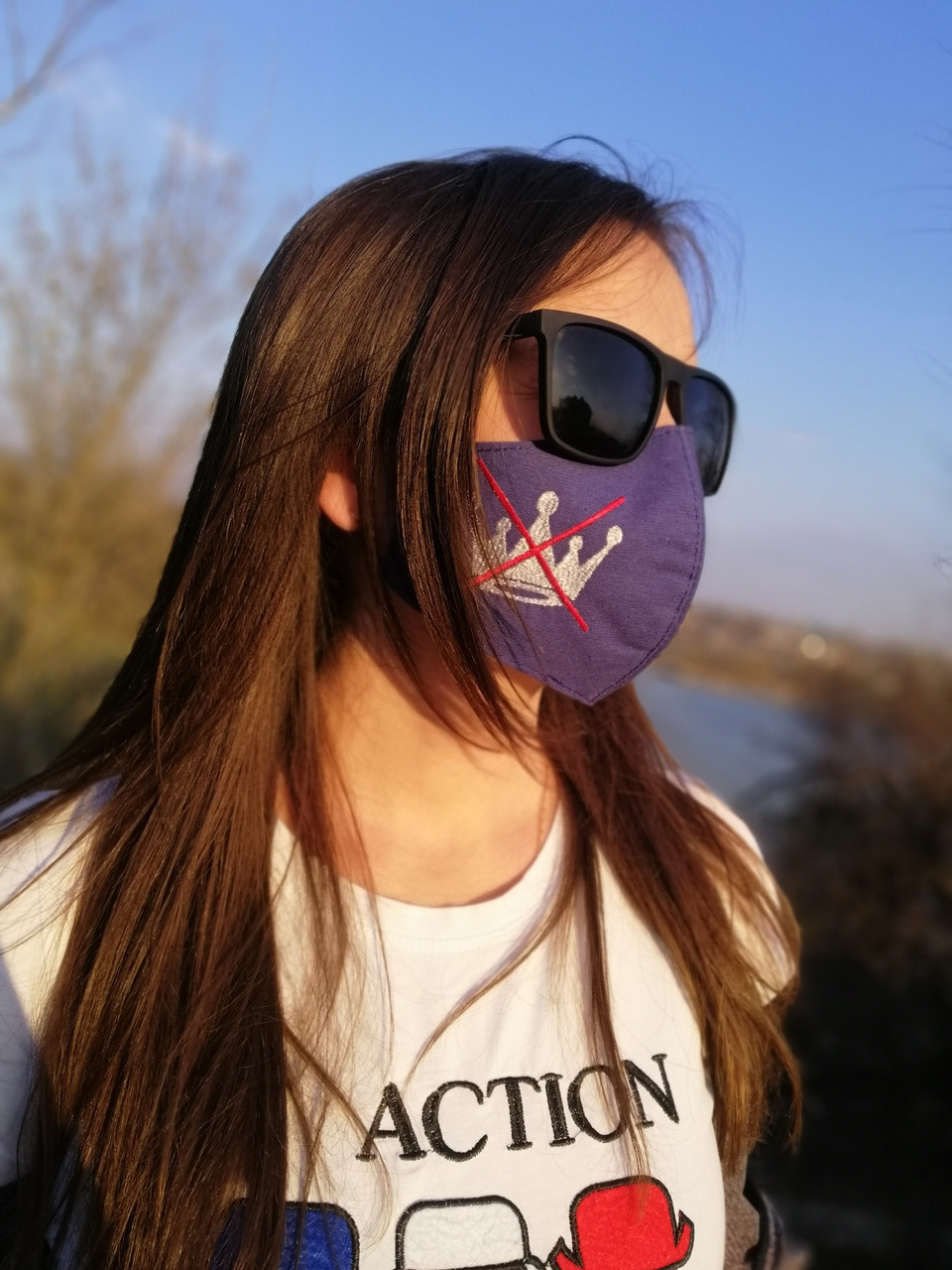 Маска защитная многоразовая 3-слойная, дышащая ( 100% мед хлопок), с ...