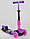 Самокат 5 в 1 з батьківською ручкою та сидінням фіолетовий Best Scooter 47365, фото 4