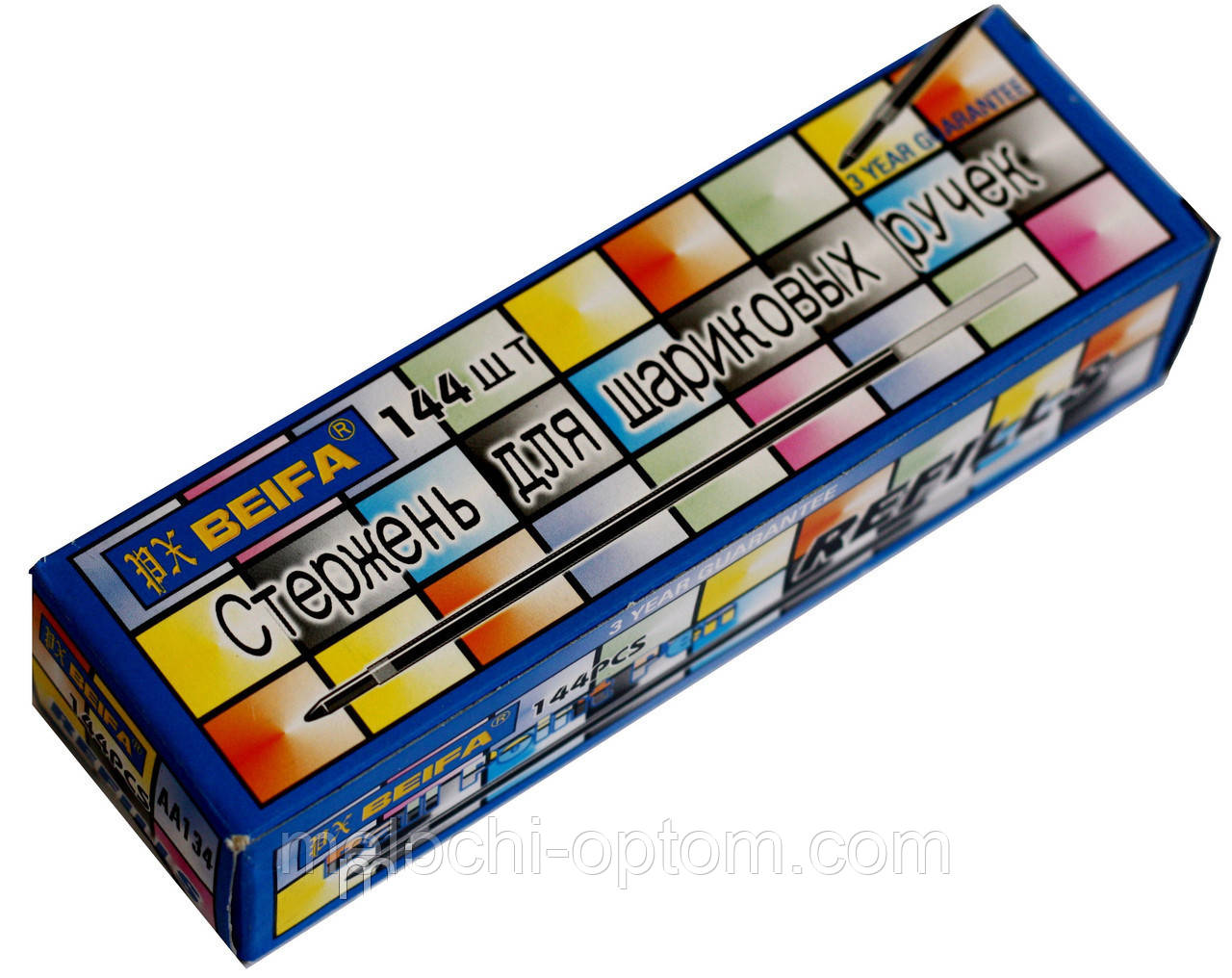 Стрижні "Beifa" (144шт/уп) сині