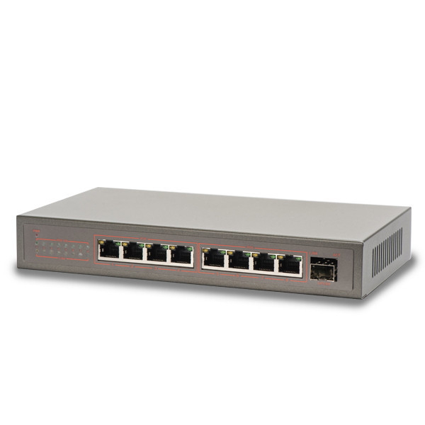 POE комутатор 9-портовий Tecsar TS-81sfp