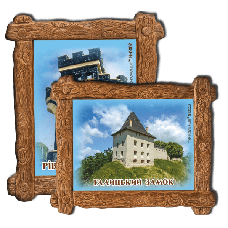 Магніт "дерев'яна яна рамка" 85х65 мм