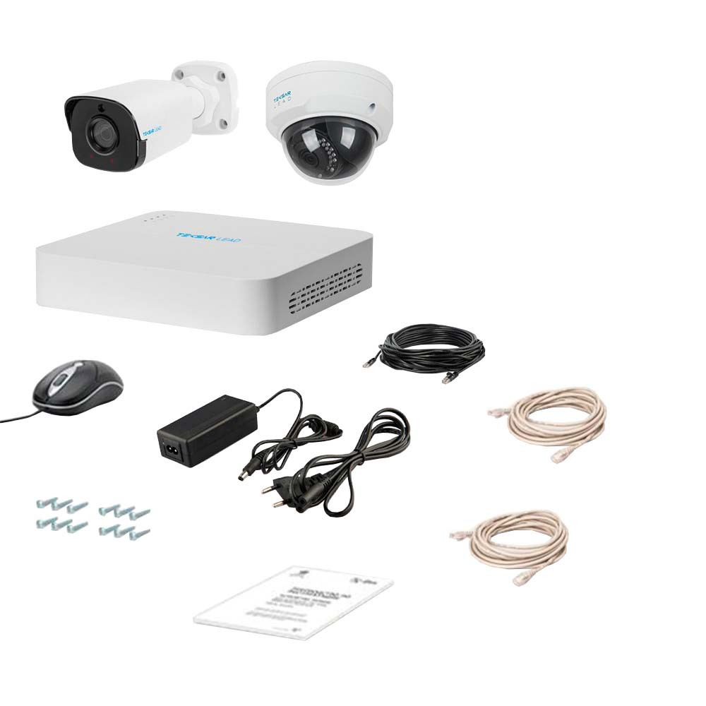 Комплект IP відеоспостереження Tecsar Lead IP 2MIX-2MP