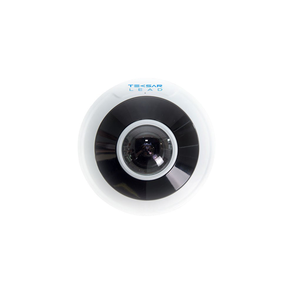 IP-відеокамера купольна Tecsar Lead IPFS-L-12M20F-SD5-poe (Риб'яче око)