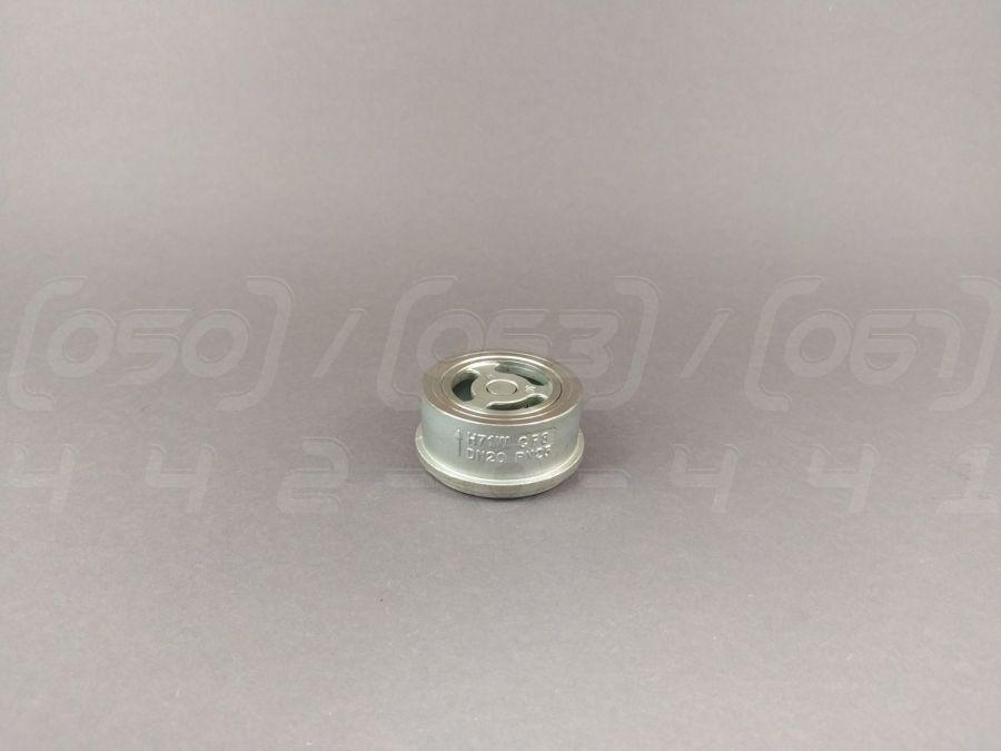 Клапан зворотний міжфланцевий нержавіючий DN20 (3/4"), дисковий, н/ж сталь CF8 (AISI304), Ру25, пружинний, фото 1
