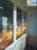 Остекление балкона окнами Опентек фото бригады 4