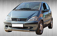 Защита переднего бампера (ус двойной) Mercedes A-Klasse (W168) 1997-2004