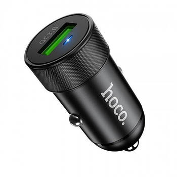 Автомобільний зарядний пристрій 1 USB Hoco Z32A QC3.0 (3A) зі швидким заряджанням