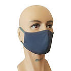 Набір 3 шт. Маска для обличчя захисна багаторазова тканинна Silenta L-size, Темно-сірий, фото 4