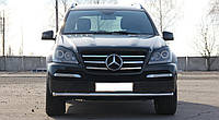 Защита переднего бампера (ус одинарный) Mercedes GL-Klasse (X164) 2006-2012