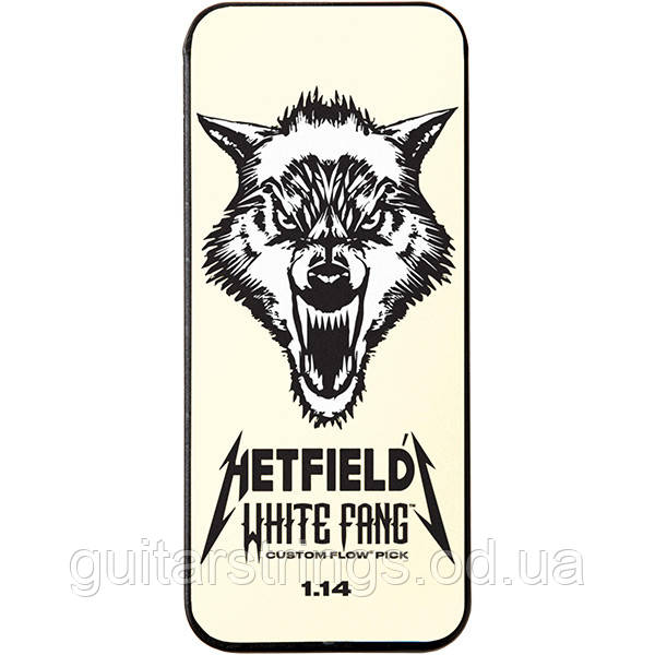 Медіатор Dunlop PH122T1.14 James Hetfield Signature White Fang Flow 1.14 mm
