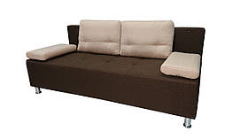Диван єврокнижка "Almo ". Коричневий/Пісочний. Доставка "Нова Пошта"
