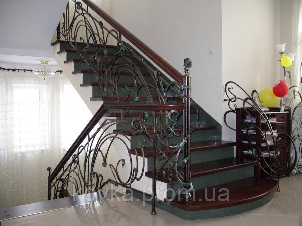 Купить Кованые перила для лестницы, код: 04046, цена — Prom.ua (ID ...