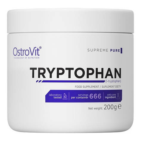 Амінокислота L-Триптофан OstroVit Tryptophan 200 г Польща, фото 1