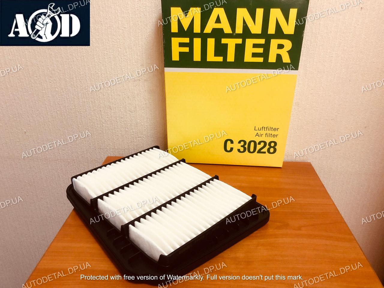 Фильтр воздушный Chevrolet Lacetti 2005-->2014 Mann (Германия) C 3028 - фото 1 - id-p144338450
