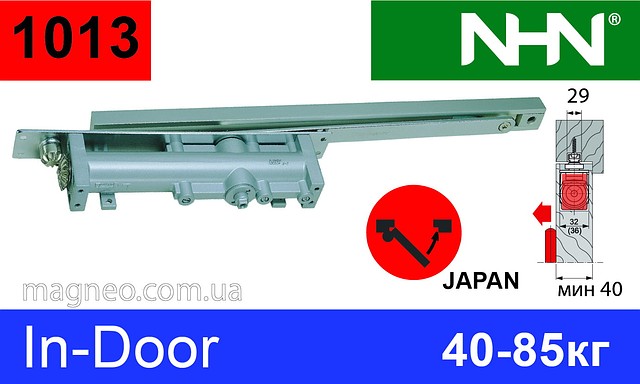 Доводчик для дверей прихований NHN-1013 (Daihatsu, Kenwa, Japan)