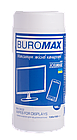 Серветки для екранів та оптики Buromax ВМ0802 (80)