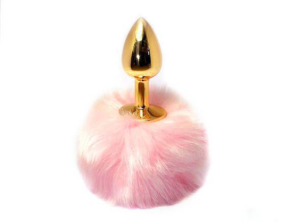 Анальная пробка с хвостиком Dolce Piccante Jewellery Plug with Tail Small | ProMax