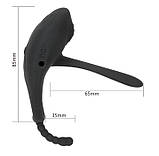 Ерекційне кільце зі стимулятором і вібрацією TripleWave, фото 3