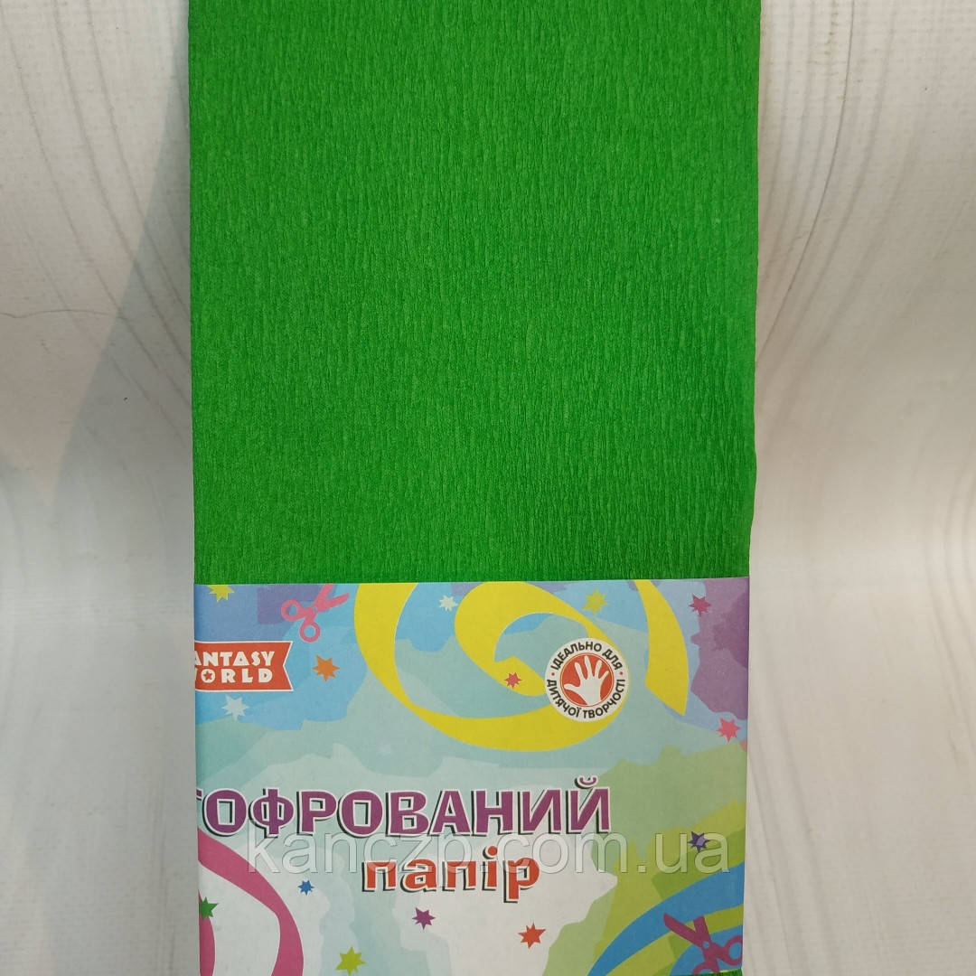 Креп-папір 50*200 зелений., фото 1