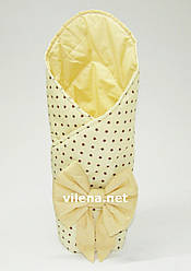 Літній конверт на виписку Зірочки жовтий