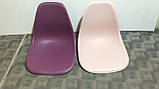Пластиковий стілець Nik NEW (Нік Н) пурпурний 62 на дерев'яних ніжках, фото 2