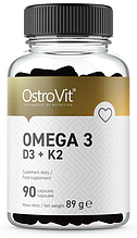 Омега 3 Ostrovit - Omega 3 D3 + K2 90 капс