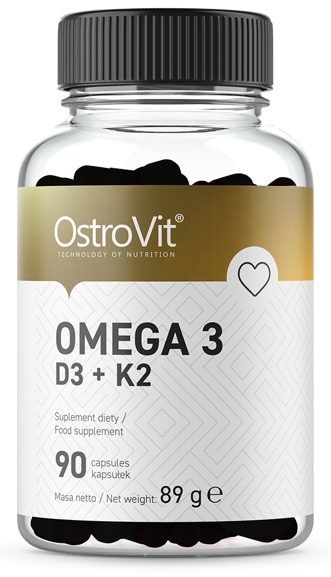 Омега 3 Ostrovit - Omega 3 D3 + K2 90 капсул - фото 1 - id-p1156076137
