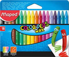 Олівці восков іMaped COLOR PEPS Wax Crayons, 18 кол.