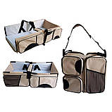 Багатофункціональна сумка для перенесення новонароджених Ganen Baby Bed and Bag рюкзак для мам люлька, фото 2