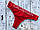 Жіночий набір стрінгів у фірмовій коробці | трусики CK з червоною гумкою, фото 8