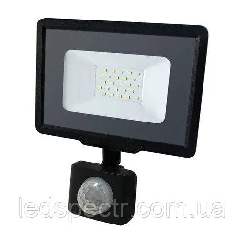 Світлодіодний Led Прожектор Biom S5 20 W з датчиком руху 220 V 6200 K IP65