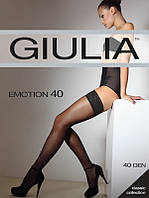 Чулки женские GIULIA EMOTION 40 Беж/черный 1/2(XS/S), Бежевый(Daino) 40den