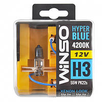 Галогенные лампы Winso HYPER BLUE H3 12V 4200K 55W PK22s 2 шт
