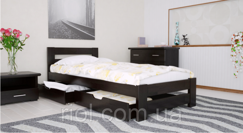 Ліжко дерев'яне односпальне Симфонія, фото 1