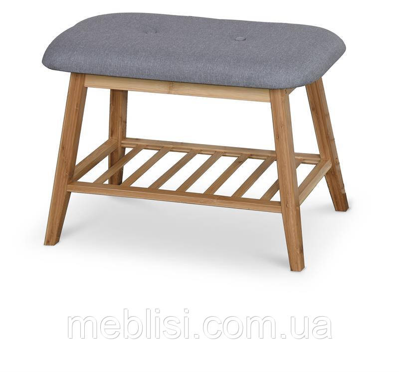 Стелаж для взуття ST14 натуральний/сірий (60х30х44) Halmar