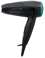 Фен Remington D1500 чорний дорожній складаний 2 насадки складаний 2000Вт