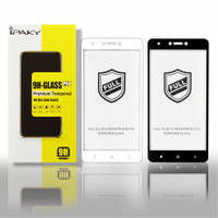 Защитное стекло для телефона Samsung A920 (A9 2018) черное iPaky