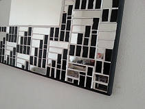 Идеи рам для зеркала, декорированных мозаикой 13