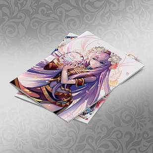 Зошит 48 л. на скобі клітка Vocaloid 007